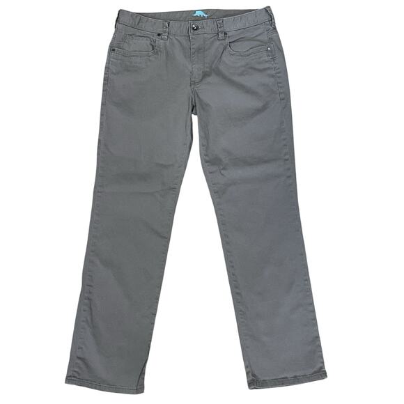 Tommy Bahama Boracay 5 Pocket Jeans Mens 33x29 (Tag 34x30) Fog Gray Straight Leg - Picture 1 of 11